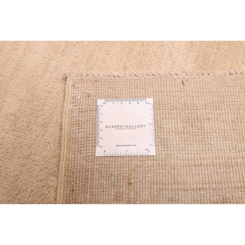 ECARPETGALLERY Hand-knotted Peshawar Oushak Tan Wool Rug - 9'0 x 11'11