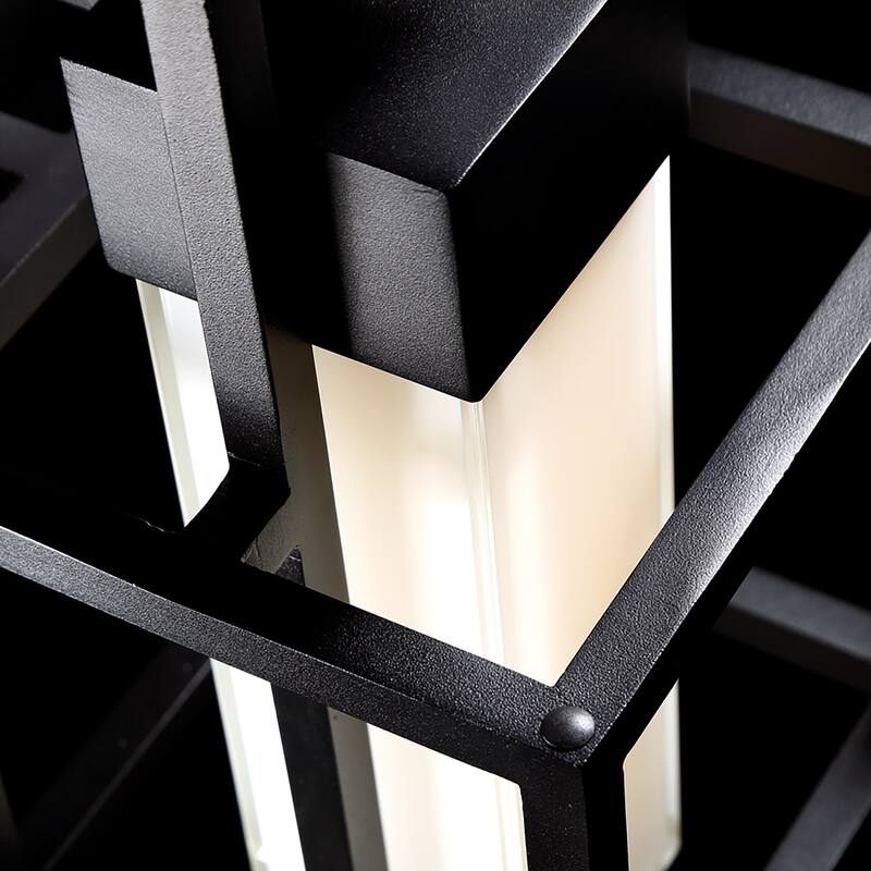 Logic 16in LED Indoor or Outdoor Wall Light 3000k in Black