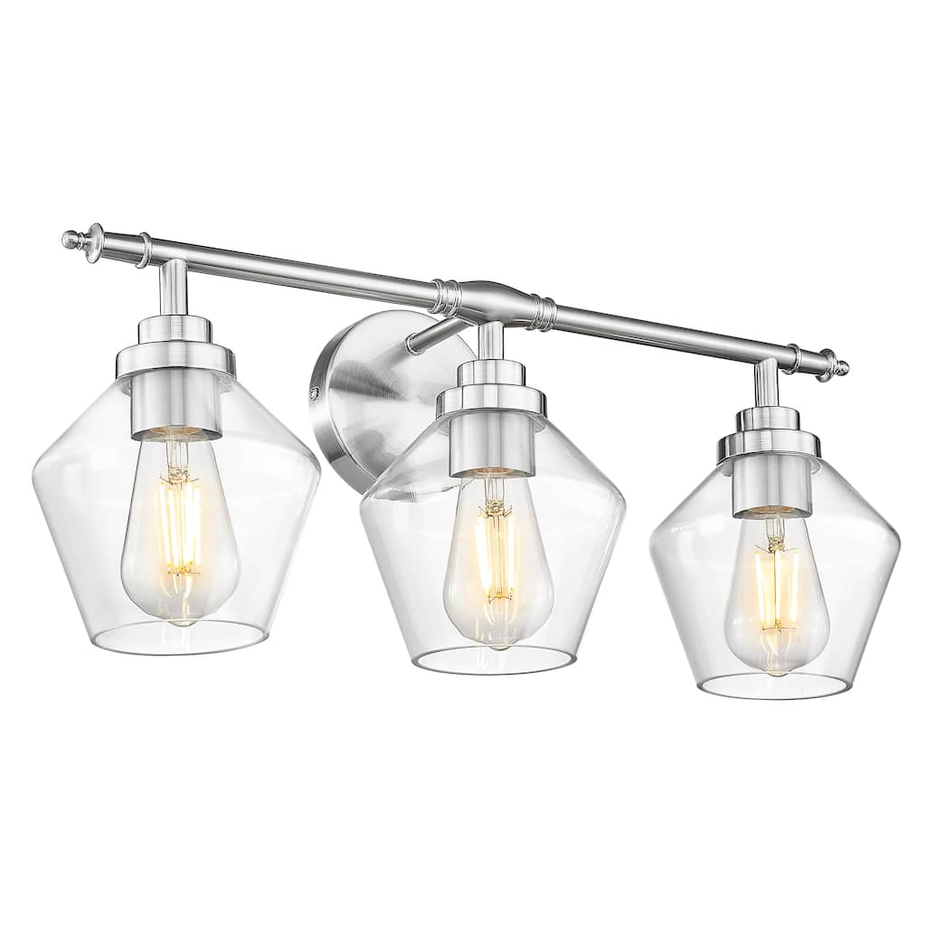 3/4-Light Modern Bathroom Vanity Light
