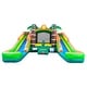 preview thumbnail 1 of 3, Pogo Bounce House Crossover Double Water Slide Bounce House Combo, Tropical