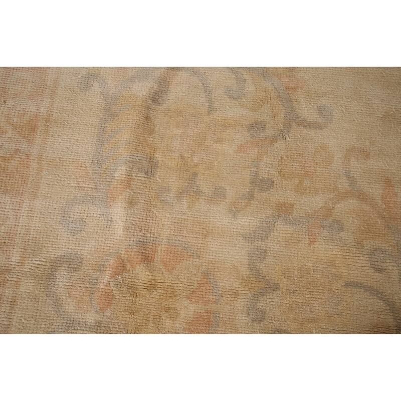 Palace Size Oushak Turkish Antique Area Rug Handmade Wool Carpet - 11'10"x 21'7"