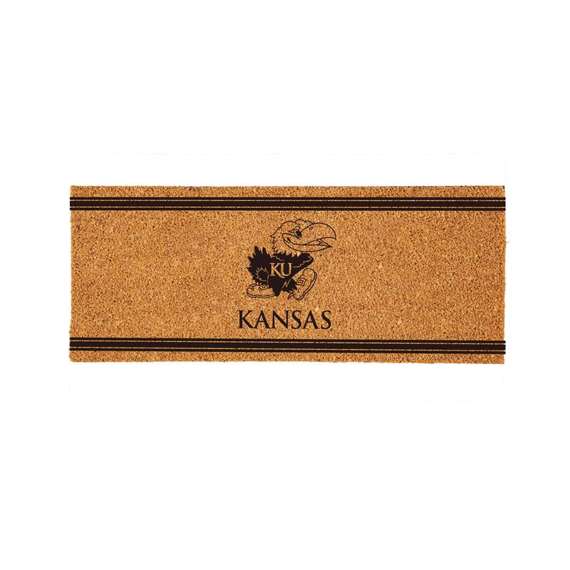 University of Kansas Monochrome Indoor/Outdoor Coir Door Mat