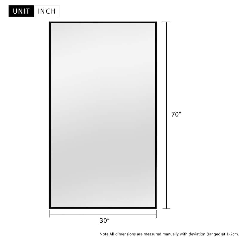 Simple Oversized Thin Aluminum Alloy Modern Full Length Mirror