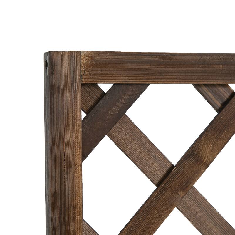 Outsunny Tall Planter Box with Trellis