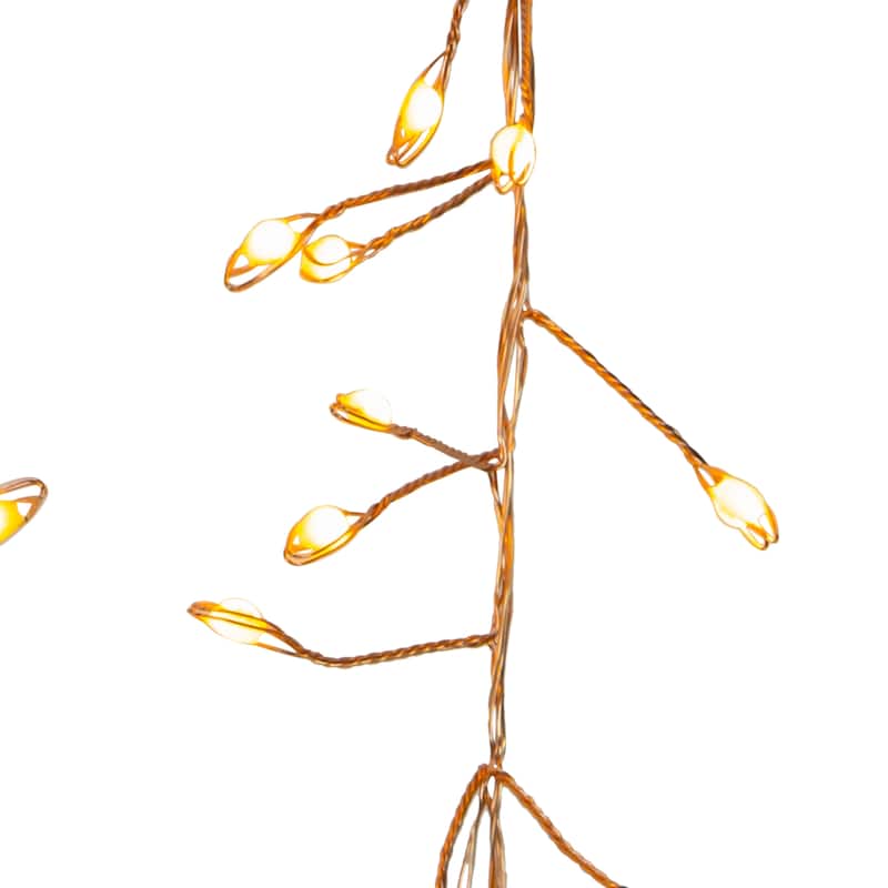 Kurt Adler 9.8-Foot 300-Light Classic White LED Fairy Light Cluster Garland
