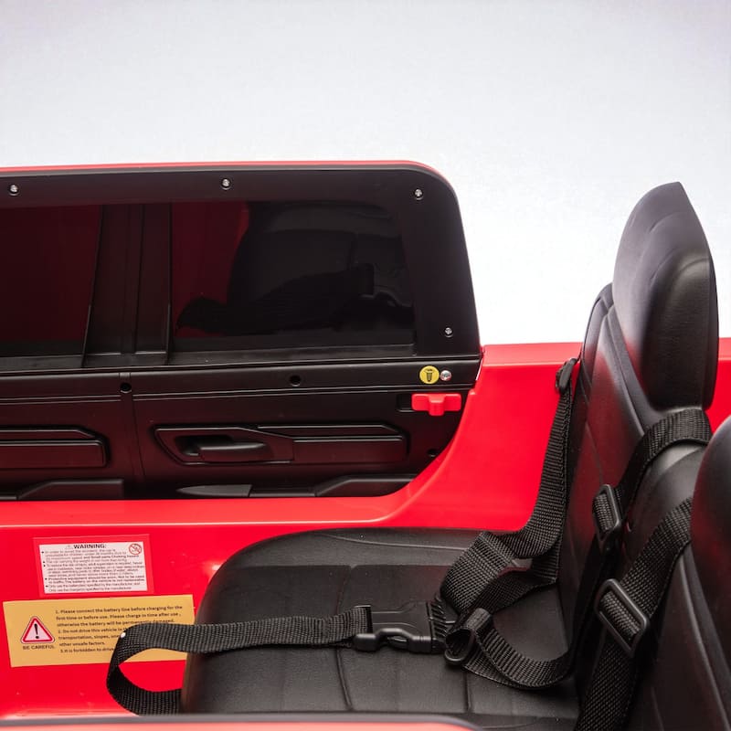24V Licensed Dodge RAM 2500 2-Seater Kids Ride On Truck with Remote, Dual Motors, 4-Wheel Suspension, Bluetooth & Music