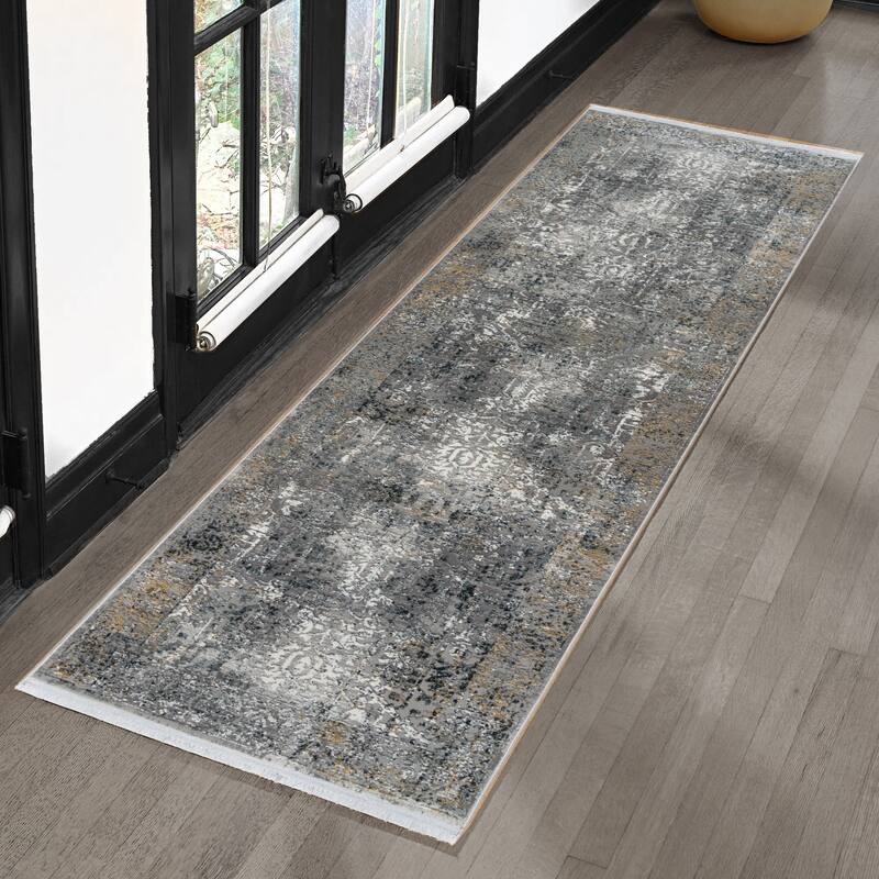 Gertmenian Florance Opulent Traditional/ Modern/ Casual Viscose Acrylic Woven Indoor Quality Area Rug Collection - 2' 7" x 8' - Castal - Runner