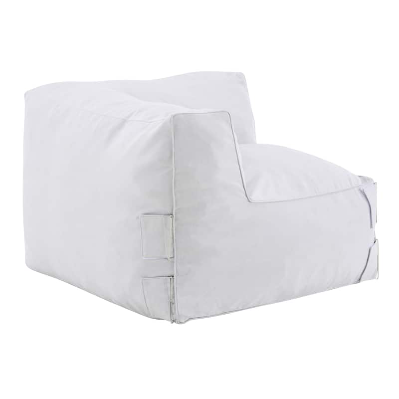 Christopher Knight Home - Nerissa Modular Outdoor/Indoor Bean Bag Sectional Sofa Set with Shredded Foam Filled