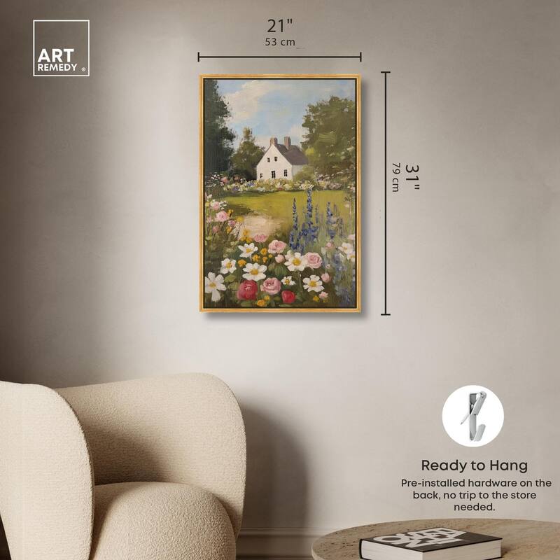 Floral Farmhouse I Canvas by Art Remedy