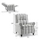 preview thumbnail 67 of 80, Manual Glider Pushback Recliner Chairs with Nailhead Trim