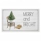 preview thumbnail 1 of 7, Stupell Winter In Aspen Merry & Bright Printed Outdoor Door Mat, design by Danielle Murray, 18"x30" White