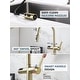preview thumbnail 15 of 39, Lefton Touchless Pull-Out Kitchen Faucet, Hands Free Motion Sensor Activated, Battery-Free Temperature Display, KF2206