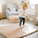 preview thumbnail 3 of 1, Toki Kids, Sand Vegan Leather, Padded Play Mat, Standard Size