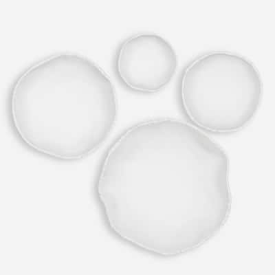 Uttermost 04362 Lucky Coins Set of (4) 11" Tall Aluminum Mineral Wall