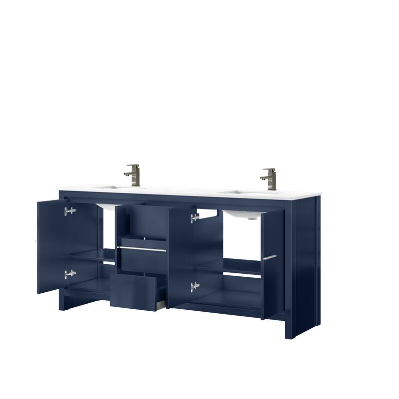 Lafarre Bath Vanity Quartz Top, Sink and Gun Metal Faucet