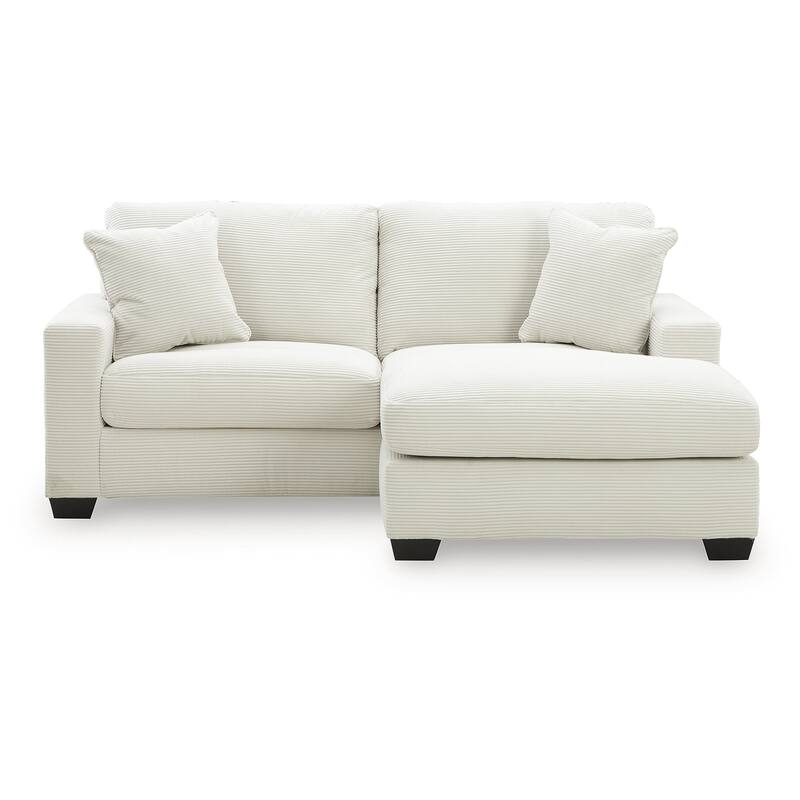 Signature Design by Ashley Ammon White Sofa Chaise - 85" W x 62" D x 40" H