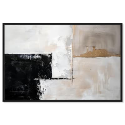 Black Dust and White Ash II Canvas by Art Remedy