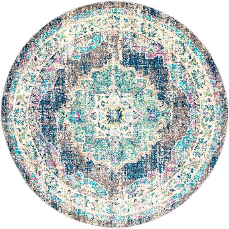 Artistic Weavers Mirvet Vintage Distressed Medallion Area Rug