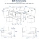 preview thumbnail 50 of 84, AECOJOY 7 Pieces Patio Furniture Set Outdoor Sectional Sofa Rattan Conversation Set