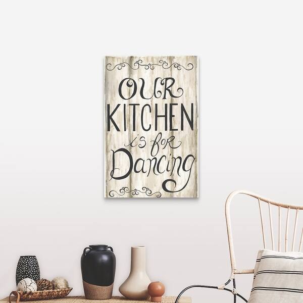 Kitchen Is For Dancing Canvas Wall Art On Sale Overstock 25618883