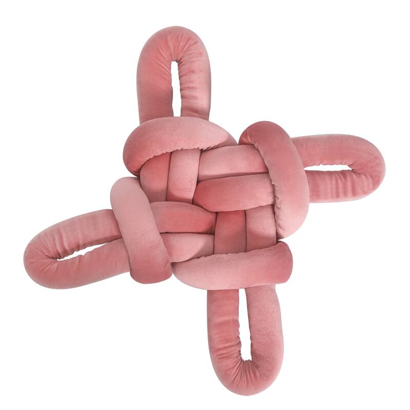 Adeco 19.3" Knot Pillow Cushion