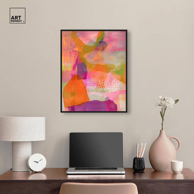 Garnet Gleam V Canvas by Art Remedy