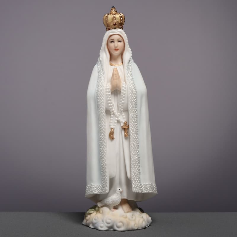 6.1 inches Height Polyresin Our Lady of Fatima Multicolor Finish Figurine