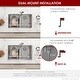 preview thumbnail 7 of 12, STYLISH Dual Mount 31" Double-Bowl Stainless Steel Kitchen Sink with Grids and Strainers S-401G - 31" x 18" x 9"