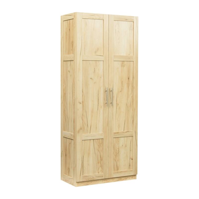 70.8'' Storage Cabinet with Adjustable Shelving For Kitchen or Bedroom