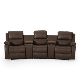 Meridan Fabric Theater Seating Recliner by Christopher Knight Home