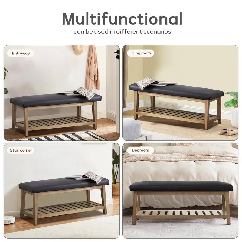 Entryway Bench - 16"D x 44"W x 19"H