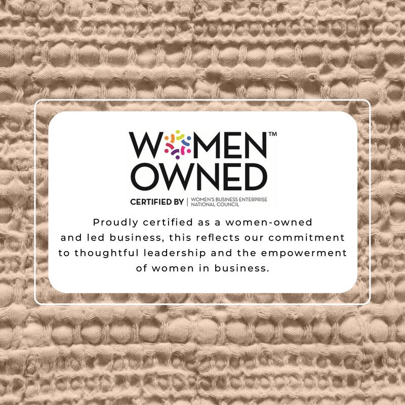 Linery & Co. 100% Cotton Honeycomb Waffle Garment Washed Quilt Set.