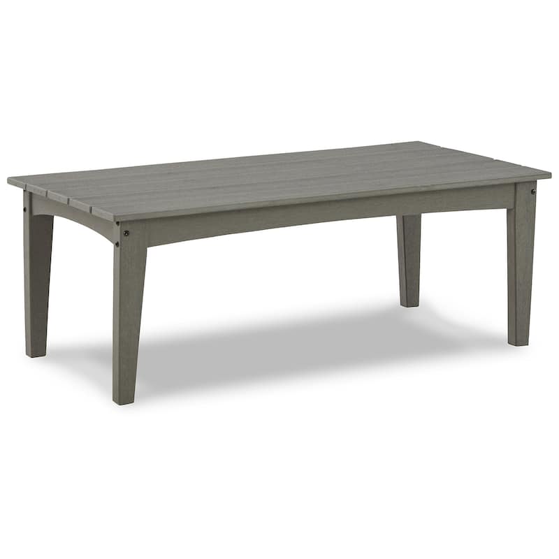Signature Design by Ashley Visola Gray 4-Piece Outdoor Sofa Conversation Set - 80"W x 33"D x 37"H