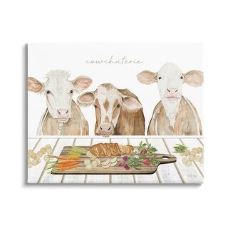 Stupell Cowchuterie Funny Cows Canvas Wall Art Design by Cindy Jacobs ...
