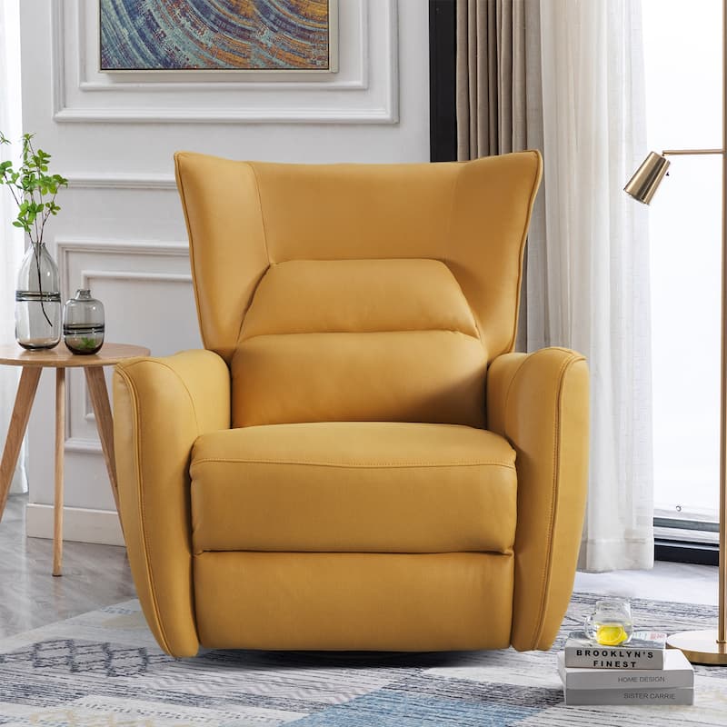 Wingback Faux Leather Electric Power Recliner for Living Room