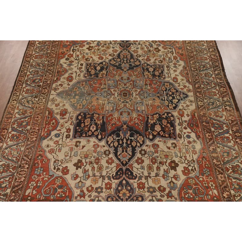 Vegetable Dye Bakhtiari Persian Rug Handmade Wool Carpet - 10'7" x 17'7"