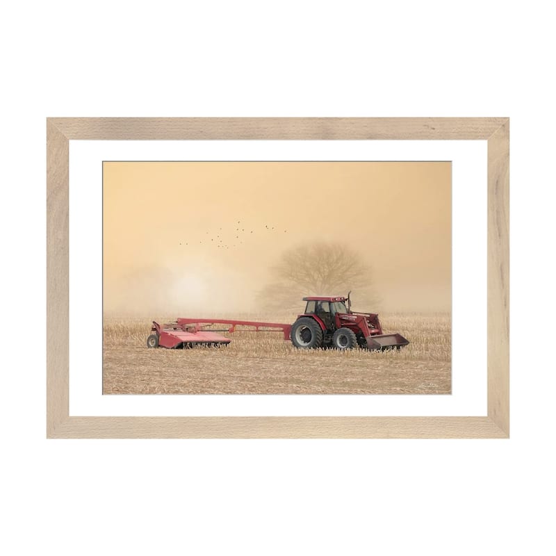 iCanvas "Foggy Morning In The Field" by Lori Deiter - Natural - 16x24x1