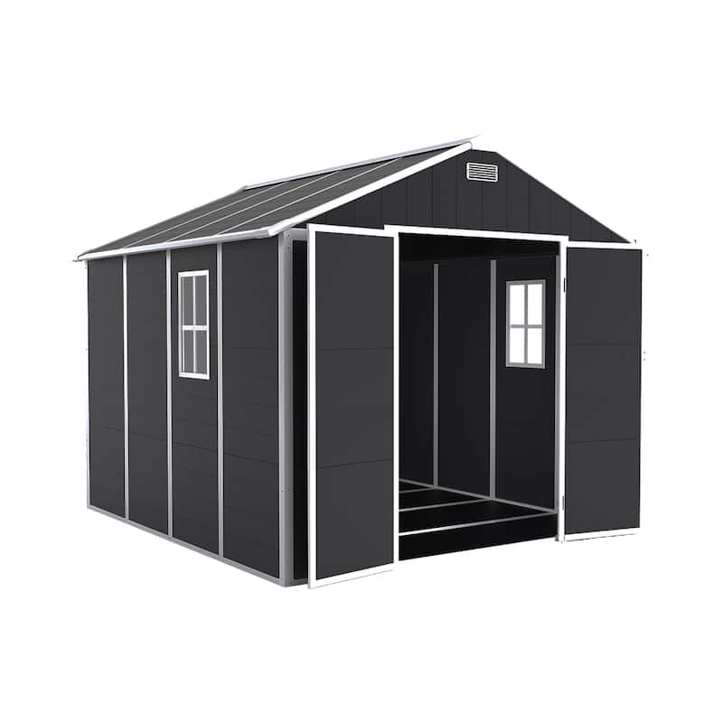 Outdoor Resin Storage Shed, High-Quality PP Material Shed