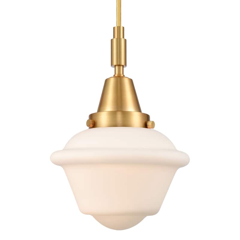 Innovations Lighting 447-1P-G531 Oxford 7" Wide Mini Pendant with - Satin Gold