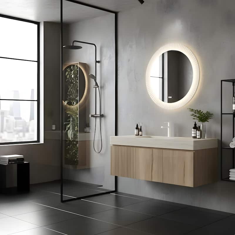 48" Bathroom Vanity with Sintered Stone countertop and Sink