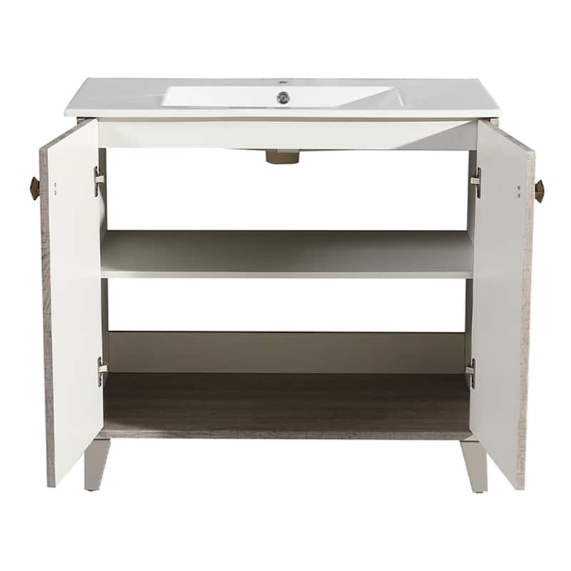 Swiss Madison Eclair 36" Single, Two Doors, Bathroom Vanity