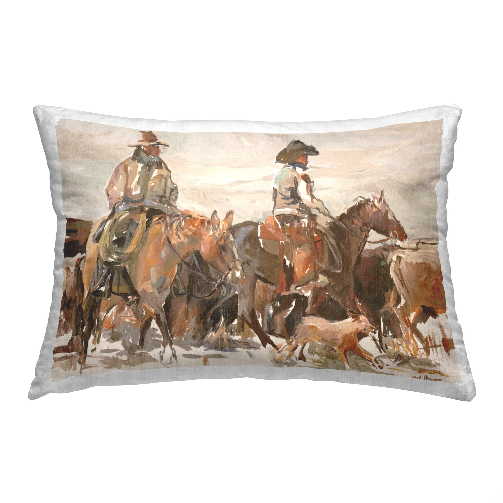 Stupell Western Cowboys Rustic Scene Printed Throw Pillow Design by Stacy  Daguiar (Set of 2) - On Sale - Bed Bath & Beyond - 37955197