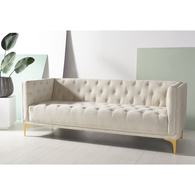 SAFAVIEH Couture Florentino Tufted Sofa - 80"W x 33"D x 30"H