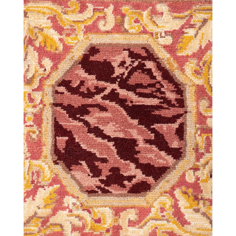 Traditional Oriental Yellow Area Rug - 9' x 12'