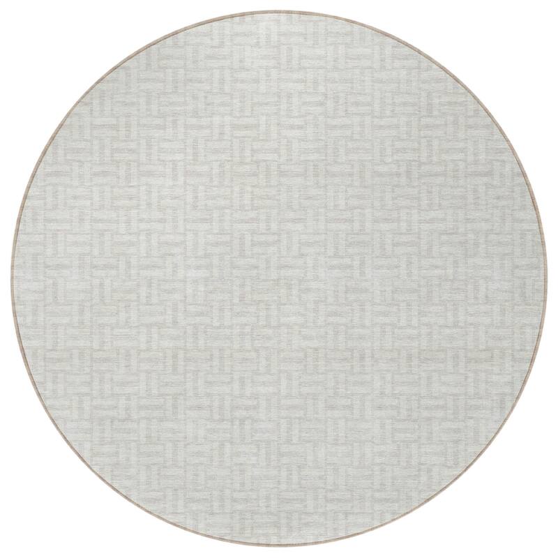 HomeRoots Geometric Transitional Rectangle Outdoor Rug