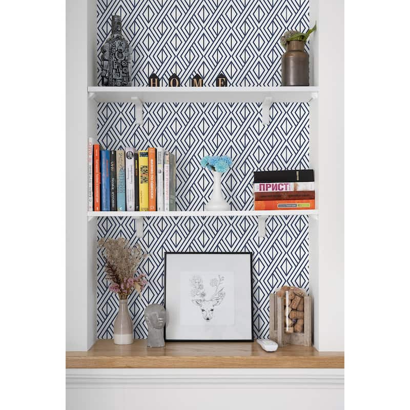 Seabrook Designs Diamond Weave Non-Woven Unpasted Wallpaper - 20.9 in. W x 33 ft. L