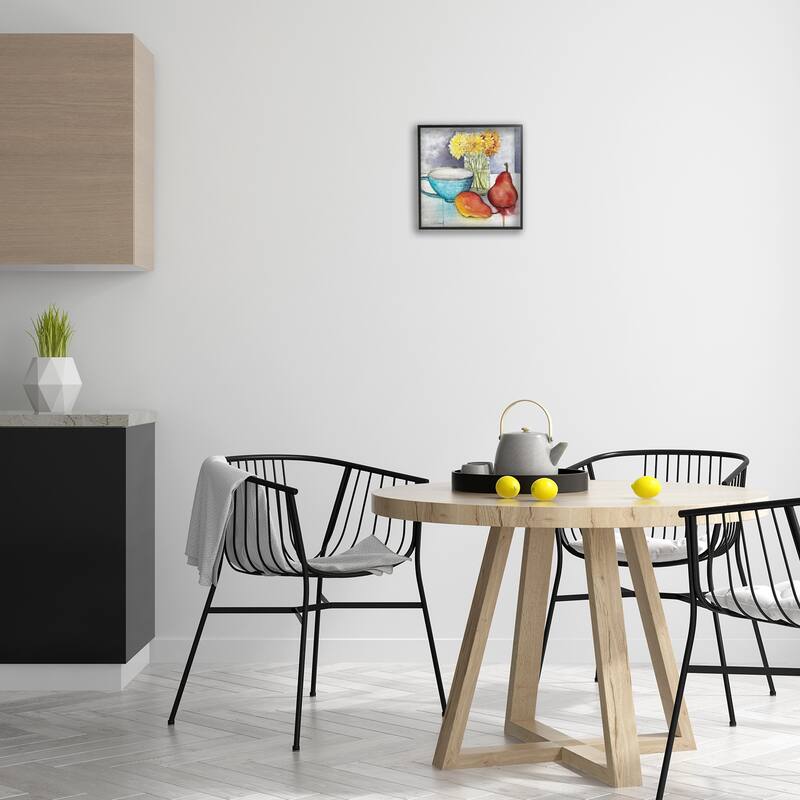 Stupell Modern Kitchen Teacup & Fruit Framed Giclee Art Design By Stephanie Fielden
