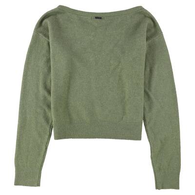 GUESS Womens Solid Pullover Sweater,, Green, Medium