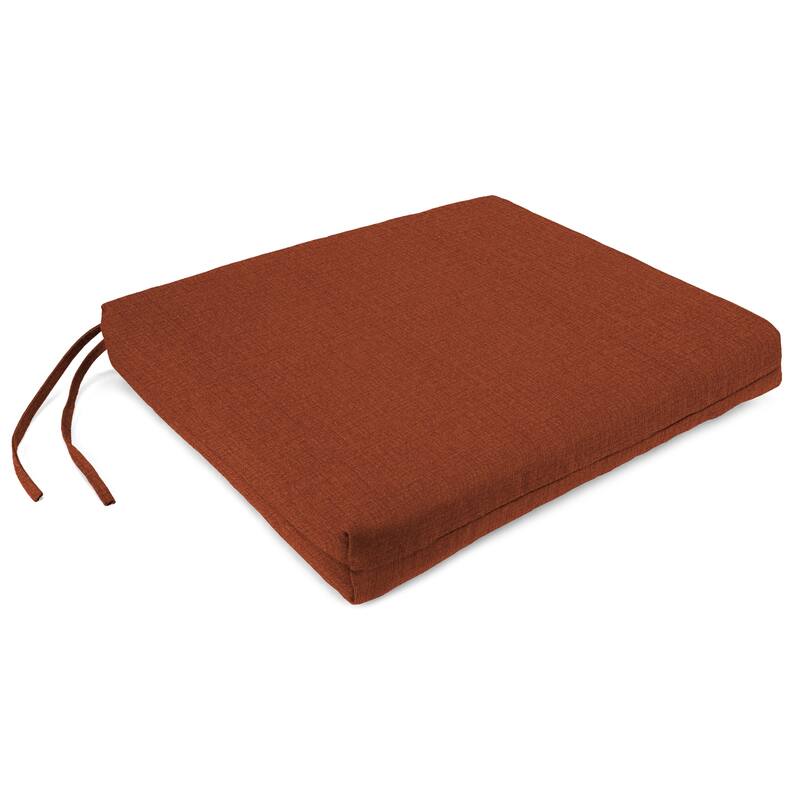 19" x 17" Outdoor Seat Cushion with Ties - 17'' L x 19'' W x 2'' H