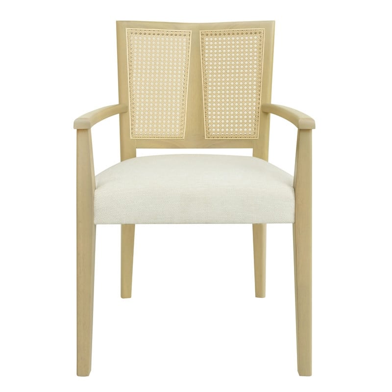 Wooden Dining Chairs Set of 2 Modern Fabric Upholstered Kitchen Chairs